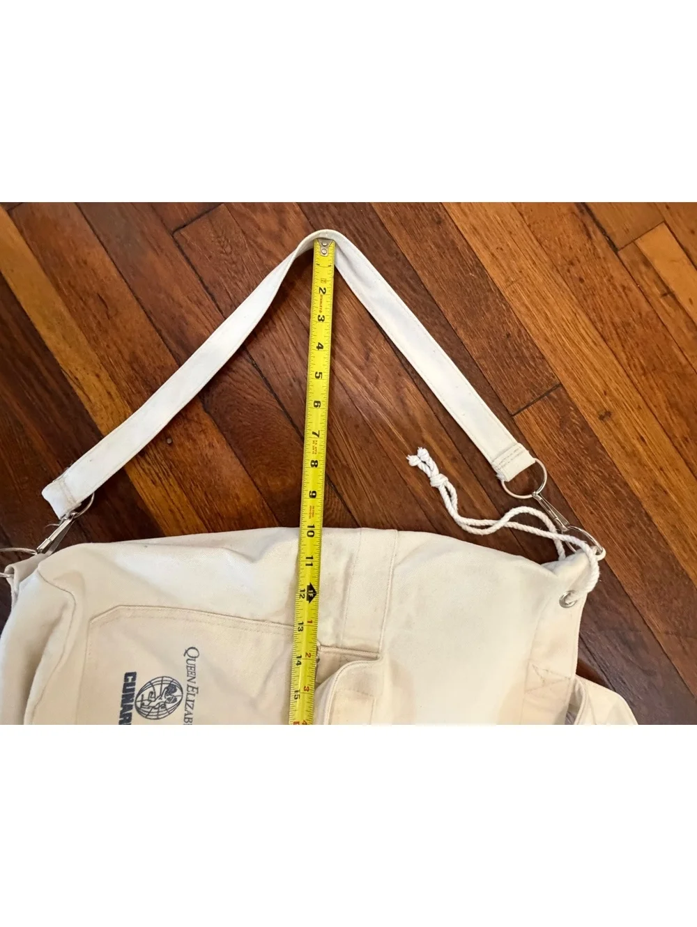 Vintage QE2 Canvas Duffle Bag Backpack